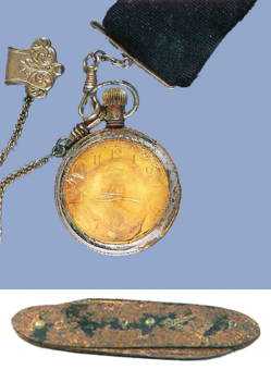 Woodyho kapesní hodinky a nožík nalezené při jeho těle | Oscar Scott Woody